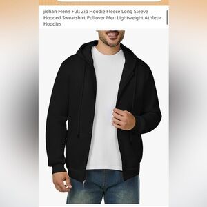 Men’s Black Zip up Hoodie